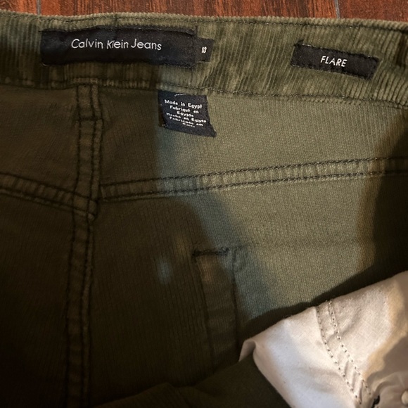 Calvin Klein corduroy flare pants, size 10 - Picture 3 of 4